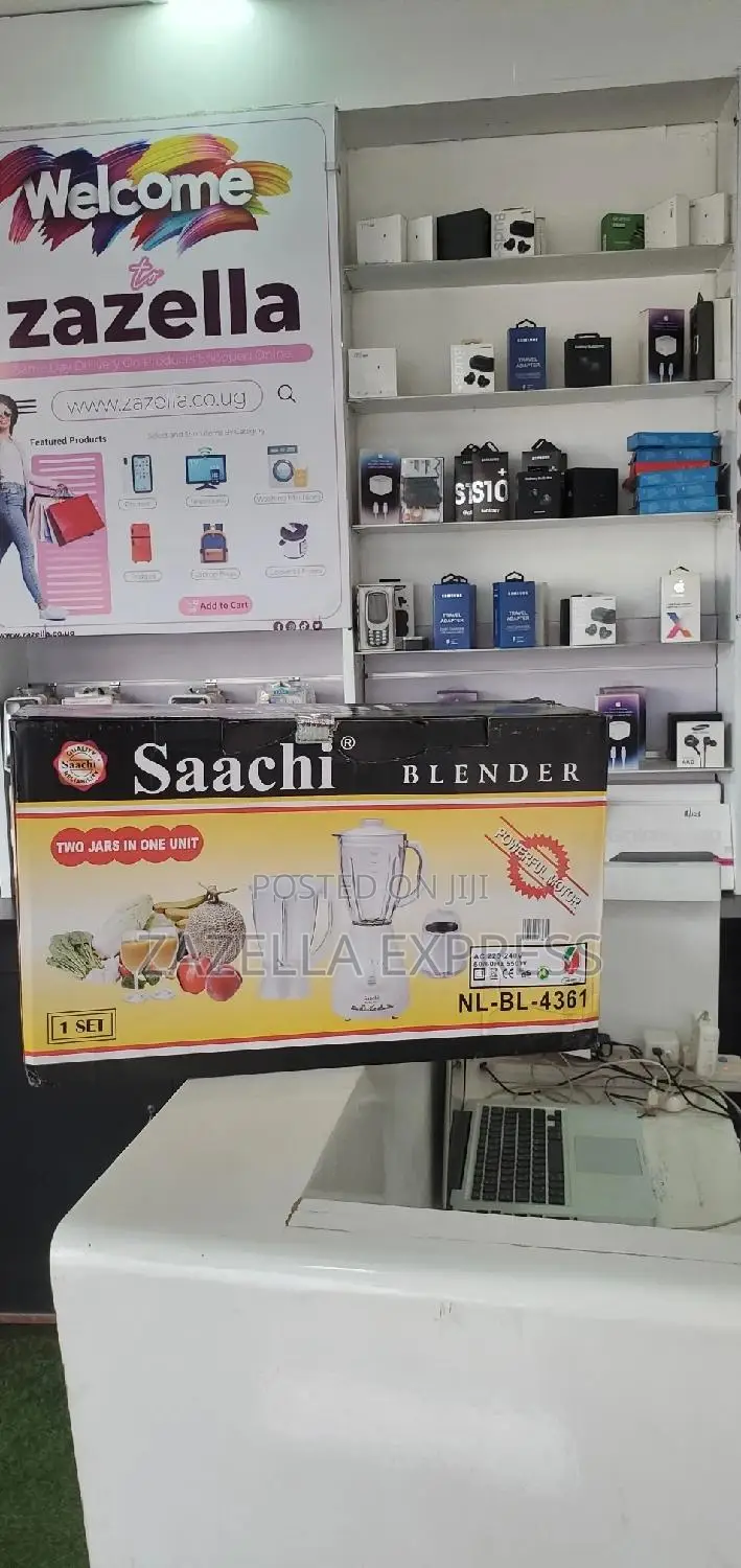 Saach 3 in 1 Blender Double Jar Glass and Plastic