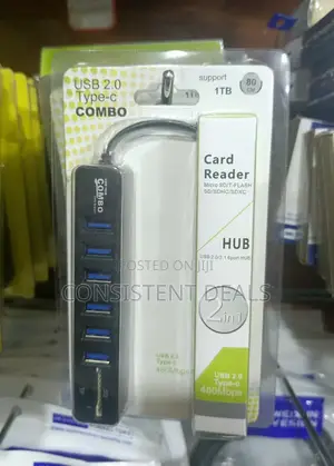 Multi USB Combo 2in1 Card Reader Hub