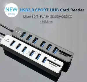 6 Pots USB Card Reader Hub