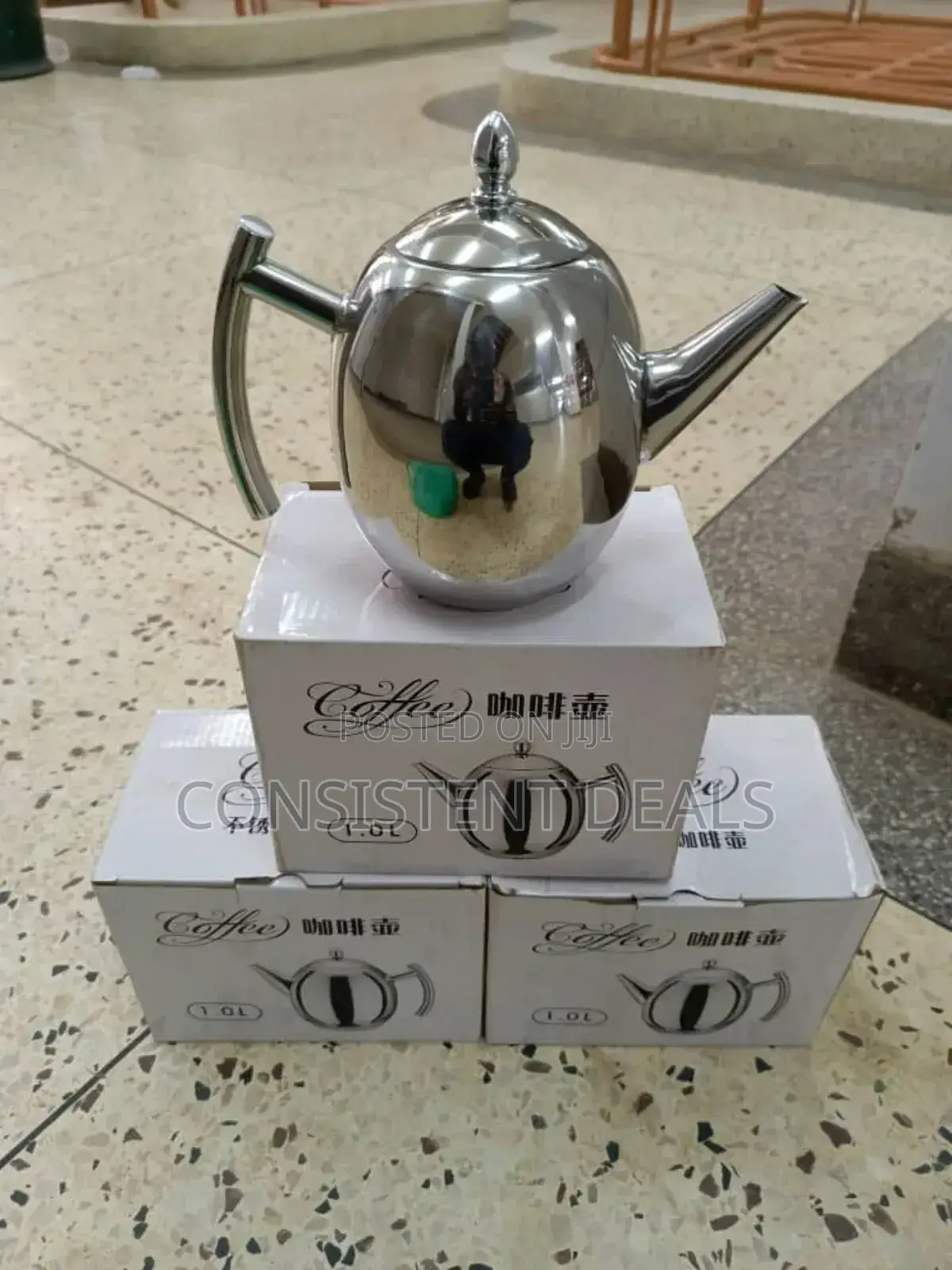 1L Stainless Steel Tea Pot