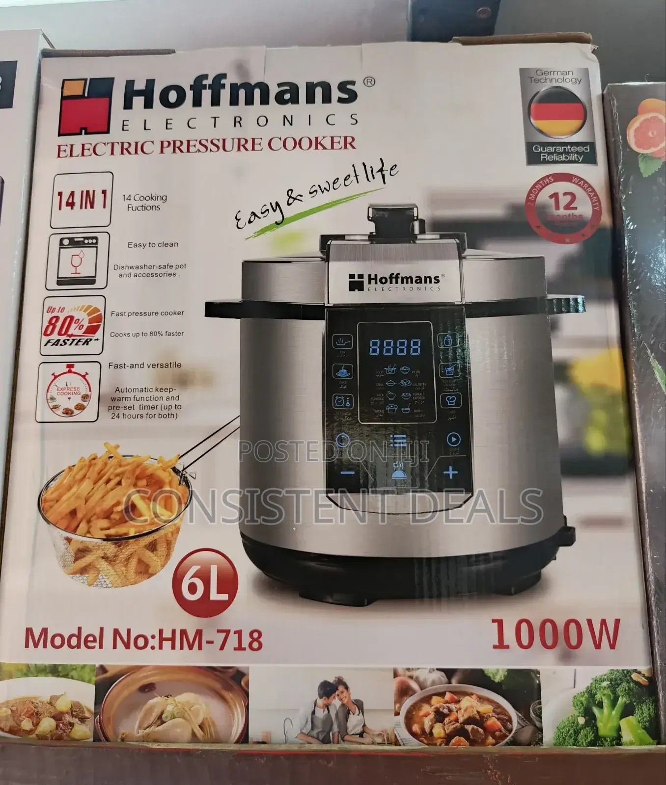 Hoffman 6L Pressure Cooker