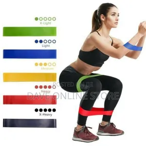 5 in 1 Resistance Exercise Band//Yoga Pilates Fitness Sports