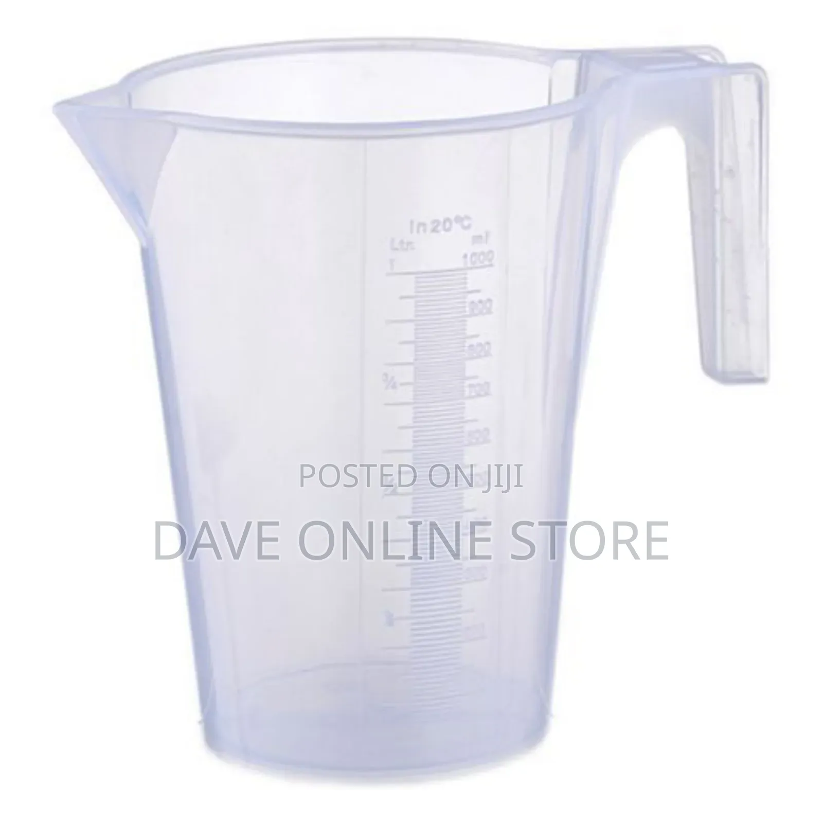 Plastic Measuring Jug 1L - Clear