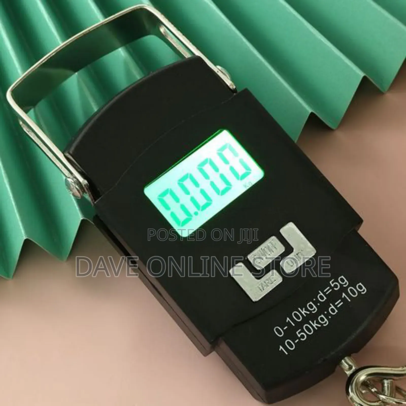 Digital Heavy Duty Portable Weighing Scale Black