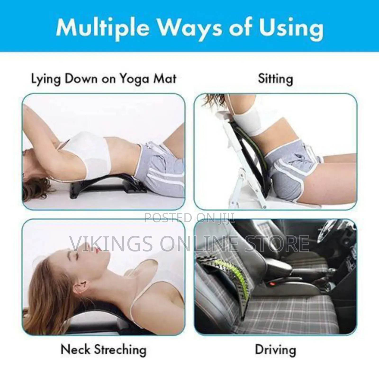 Back Massager Stretcher Lumbar Support Back Pain Relief