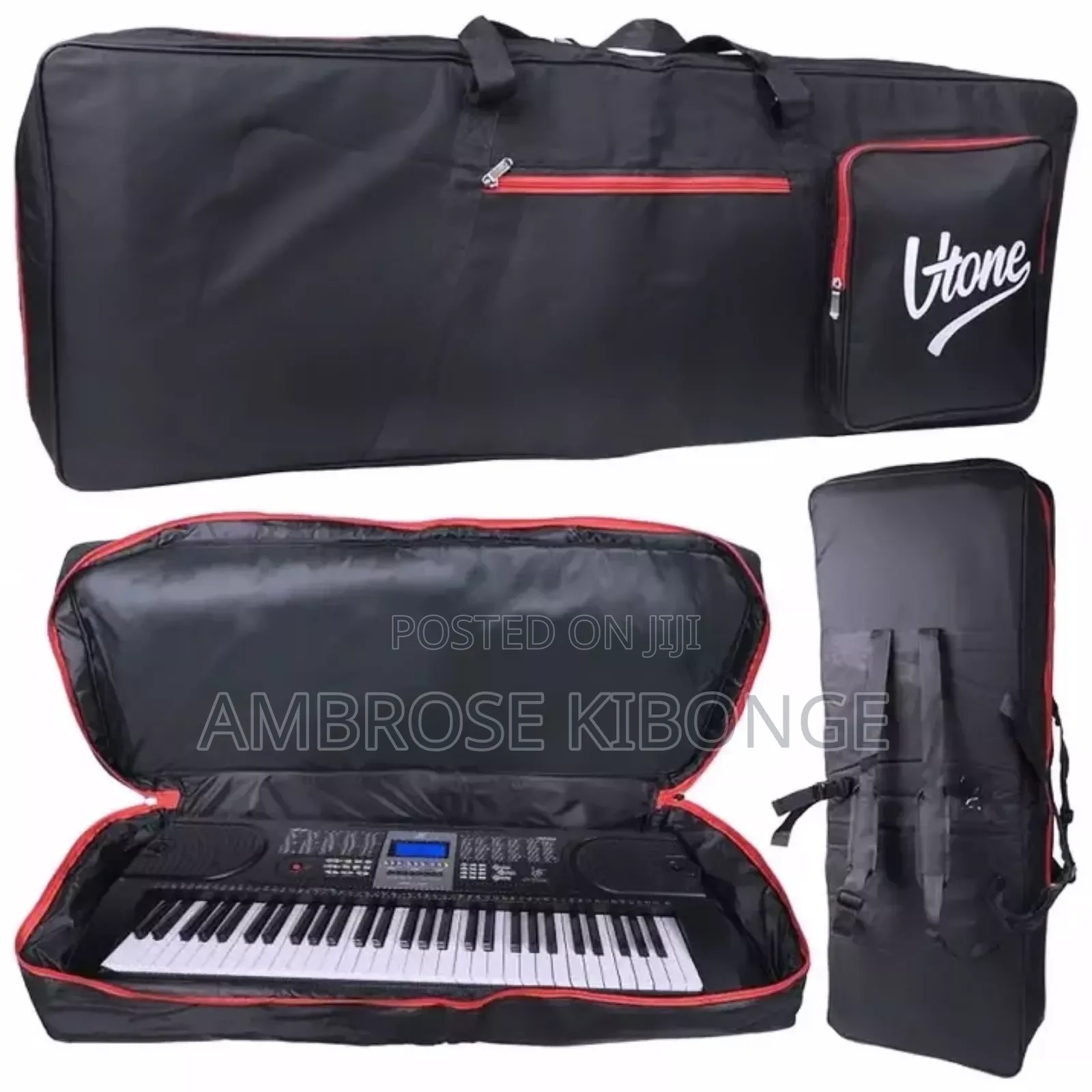 Black Strong Quality Double Padded Sponge Keyboard/Piano Bag