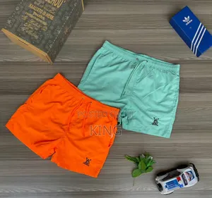 Swim Shorts. Green- Orange