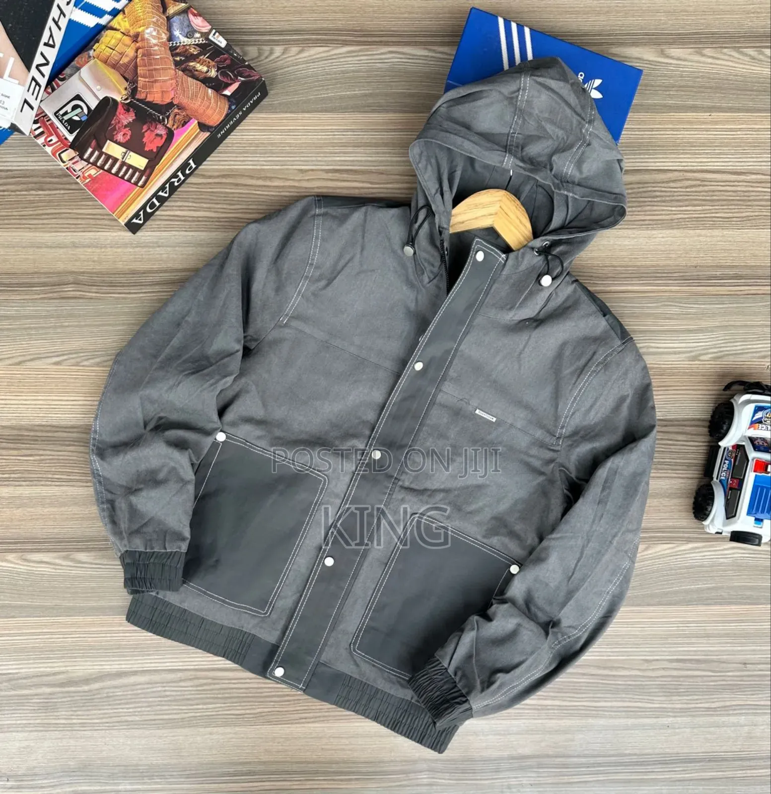 Paisley Grey Hoodie Jacket