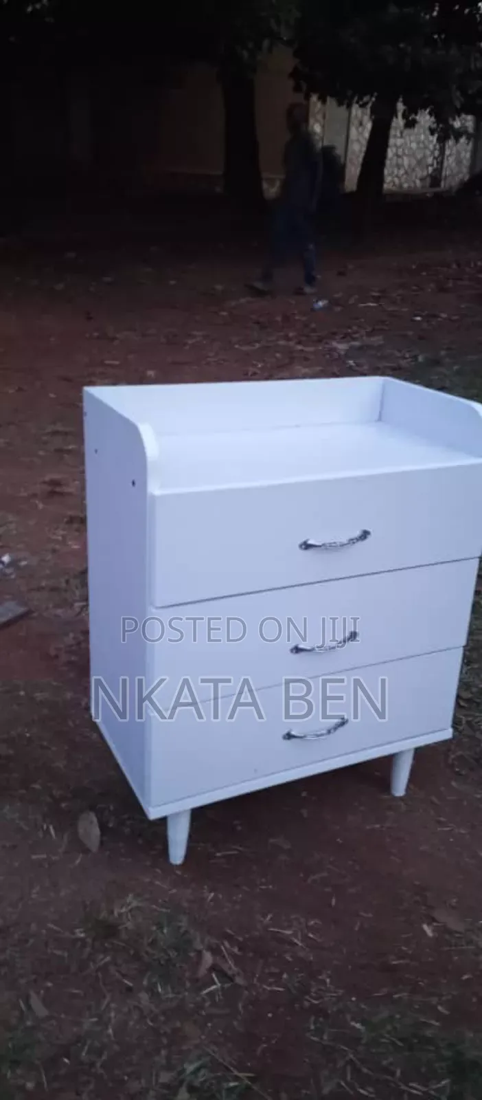 Bed Side Drawer White