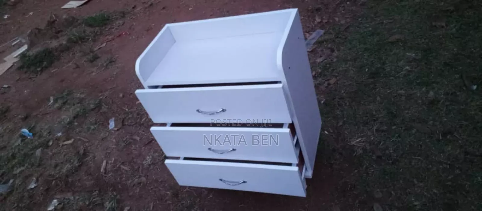 Bed Side Drawer White