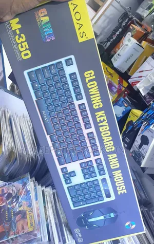Wireless Gaming Keyboard and Rechargeable Mouse