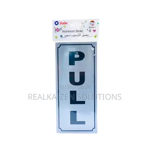 ITALO Aluminum Door PULL Sticker Sign