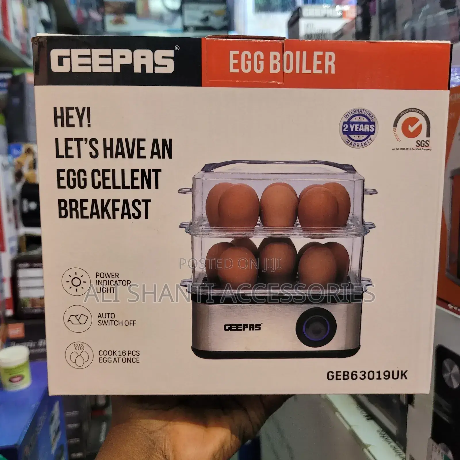 Geepas Egg Boiler 16pcs Fast Egg Boiler