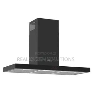 TITAN Wall Mounted in Built Black Kitchen Hood 90cm