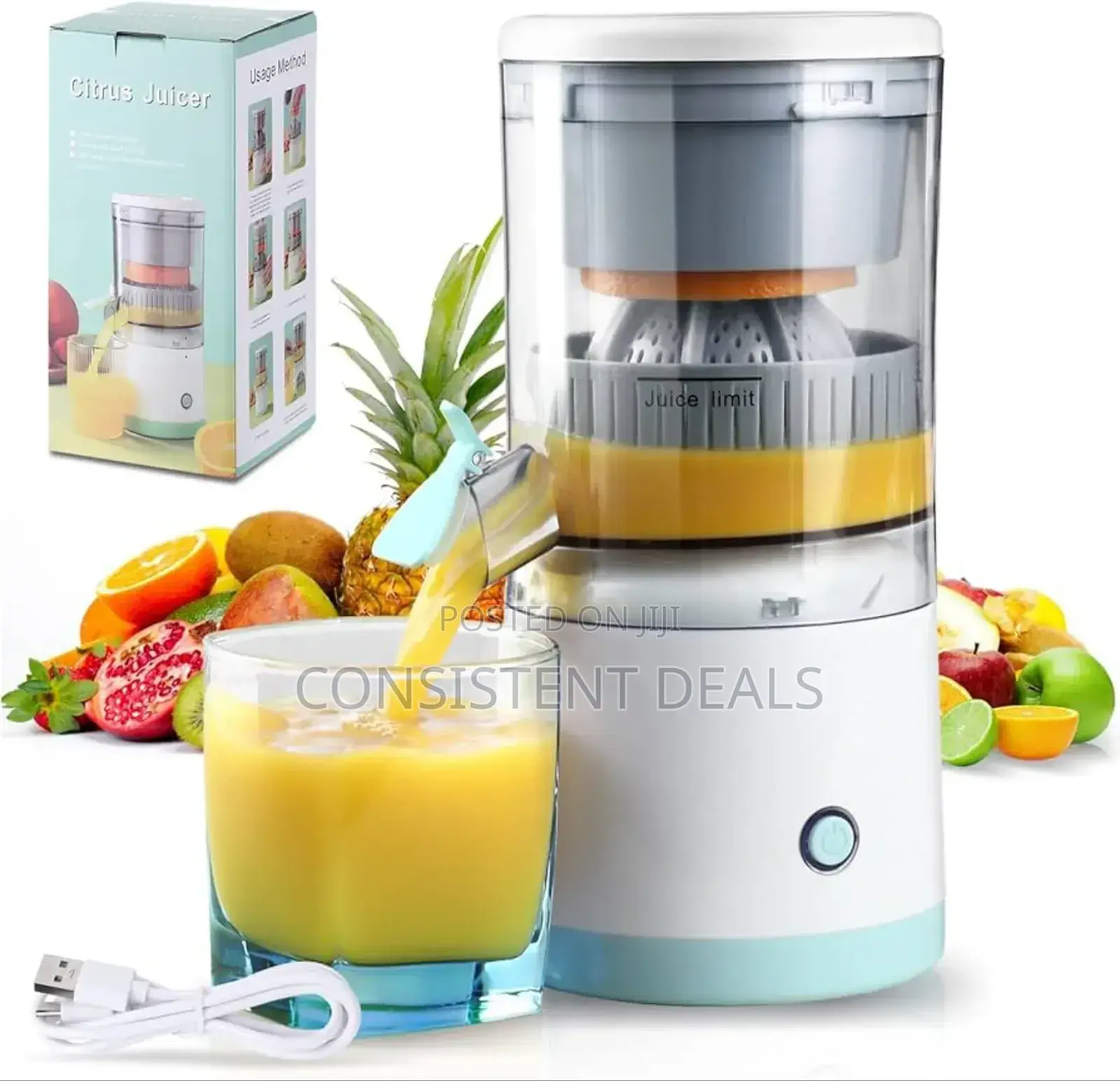 Mini Portable Citrus Press Juicer