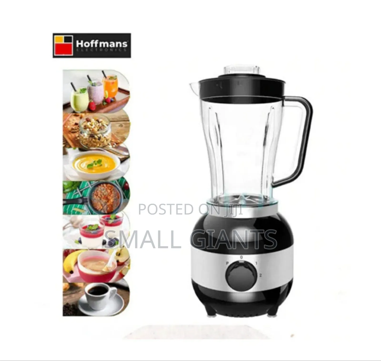 Hoffmans Multi-Function Food Processor, HM-126 - Black