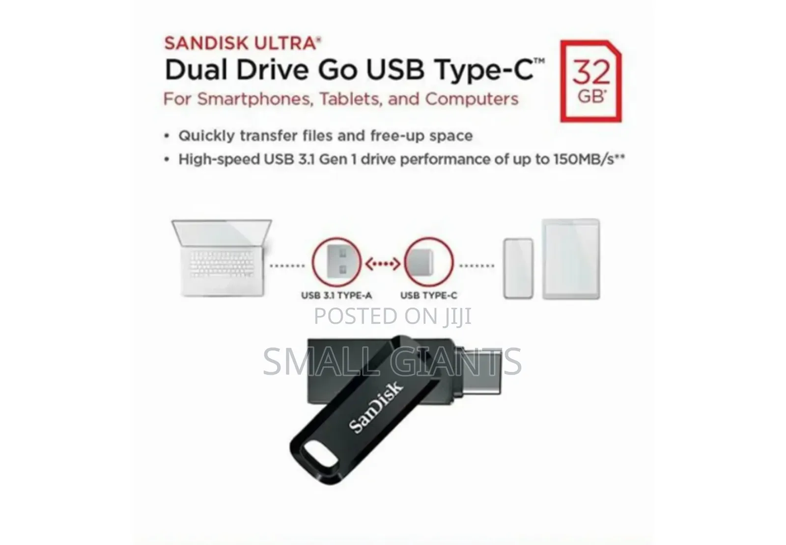 Sandisk Ultra Dual Drive Go USB Type-C, 32GB