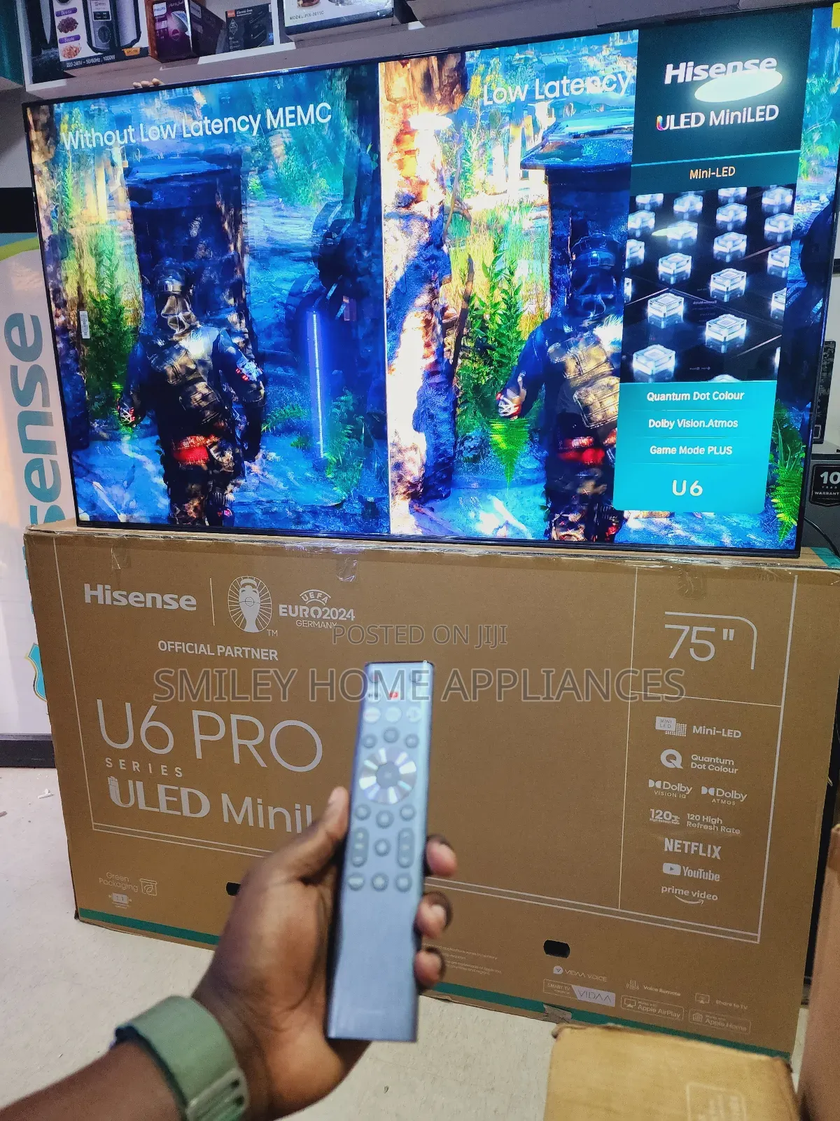 ULED Miniled Hisense Smart Tv 75inches