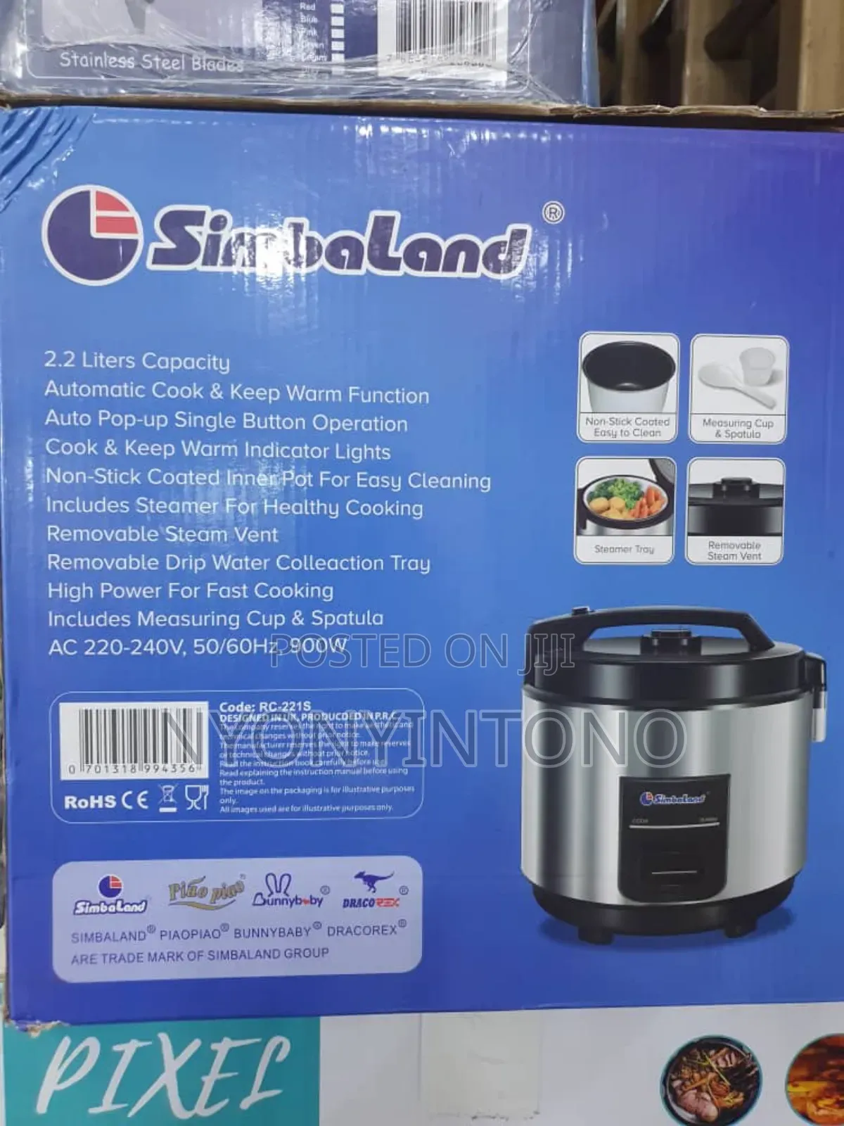 Simbaland 2.2litres Automatic Rice Cooker.
