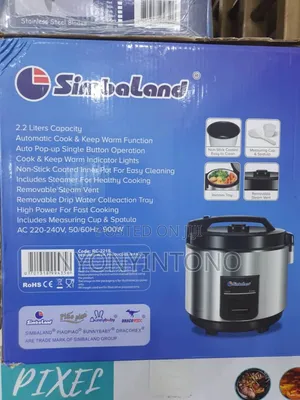 Simbaland 2.2litres Automatic Rice Cooker.