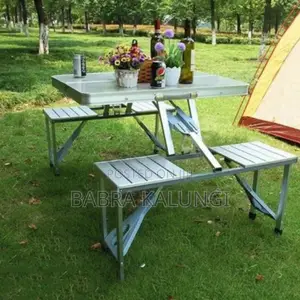 Foldable Outdoor, Aluminum Picnic Camping Table