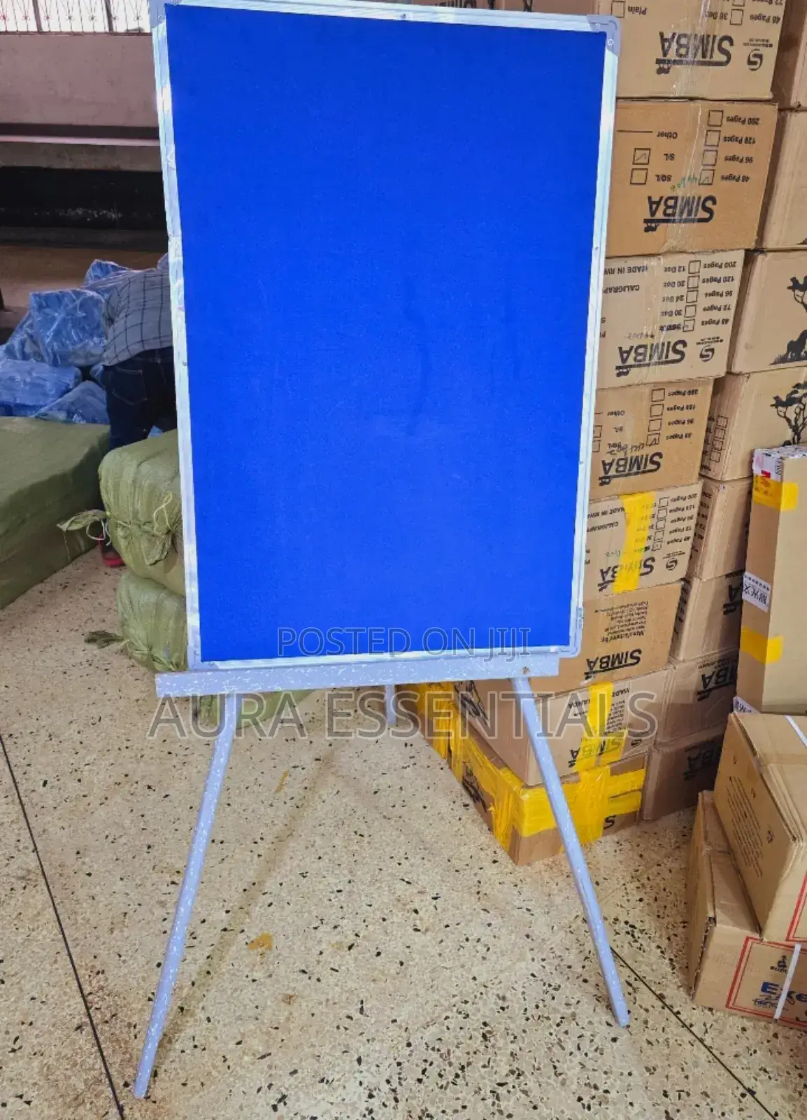 90cm by 60cm Notice Board With Stand