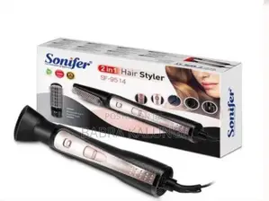 Sonifer Hair Dryer Styler and Rotary Volumizer, Black