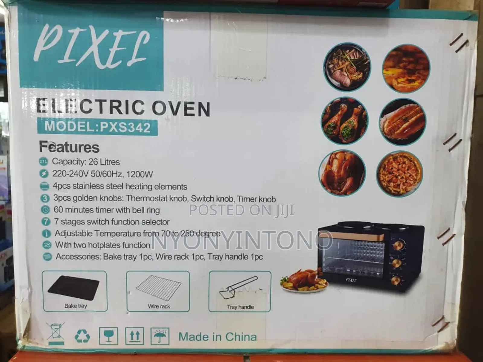 Pixel 26litres Oven With 2years Warranty.
