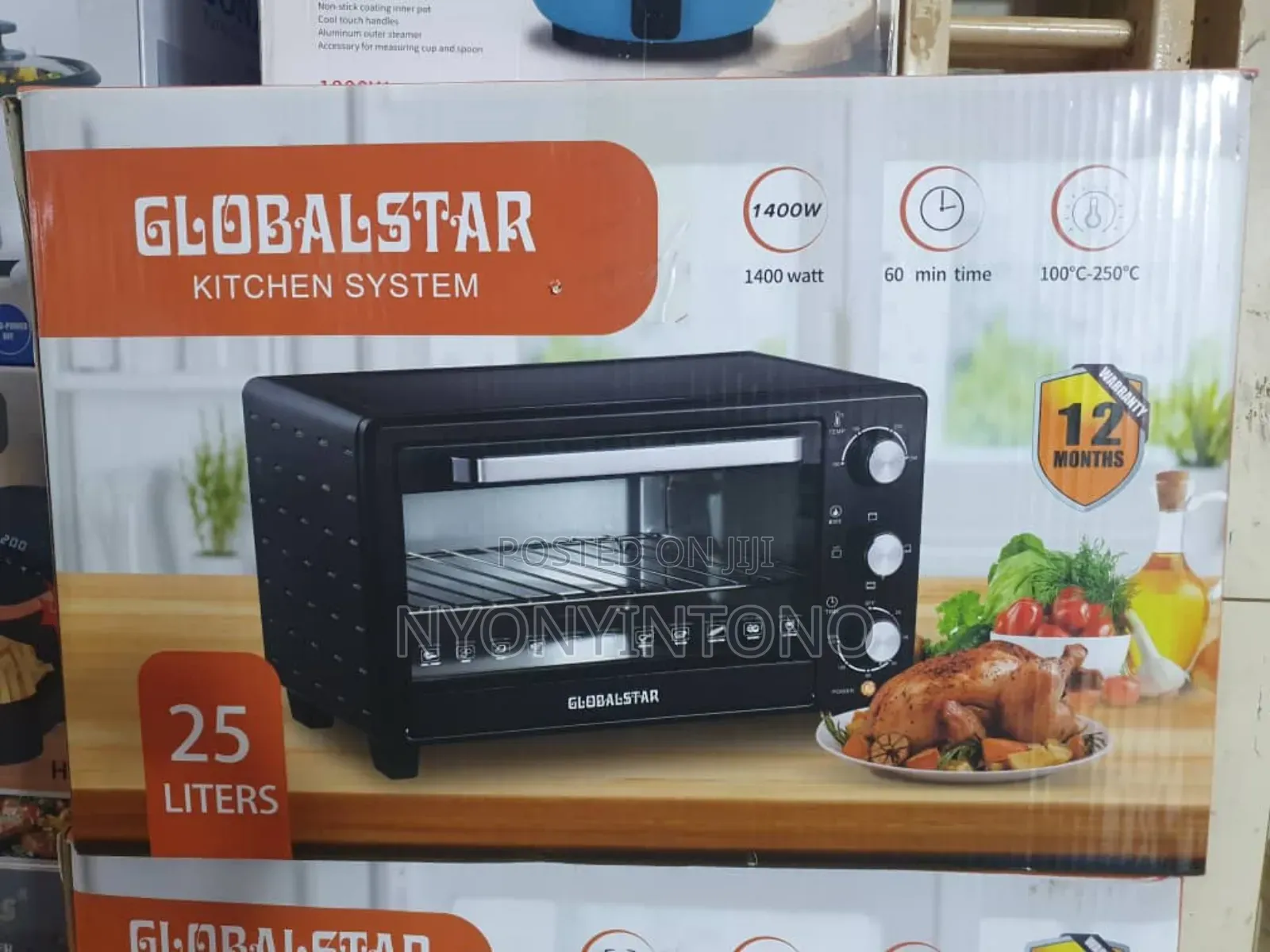 Global Star 25litres Electric Oven With Grill.