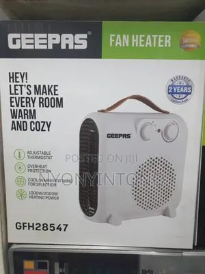 Geepas Fan Heater With 2 Years Warranty