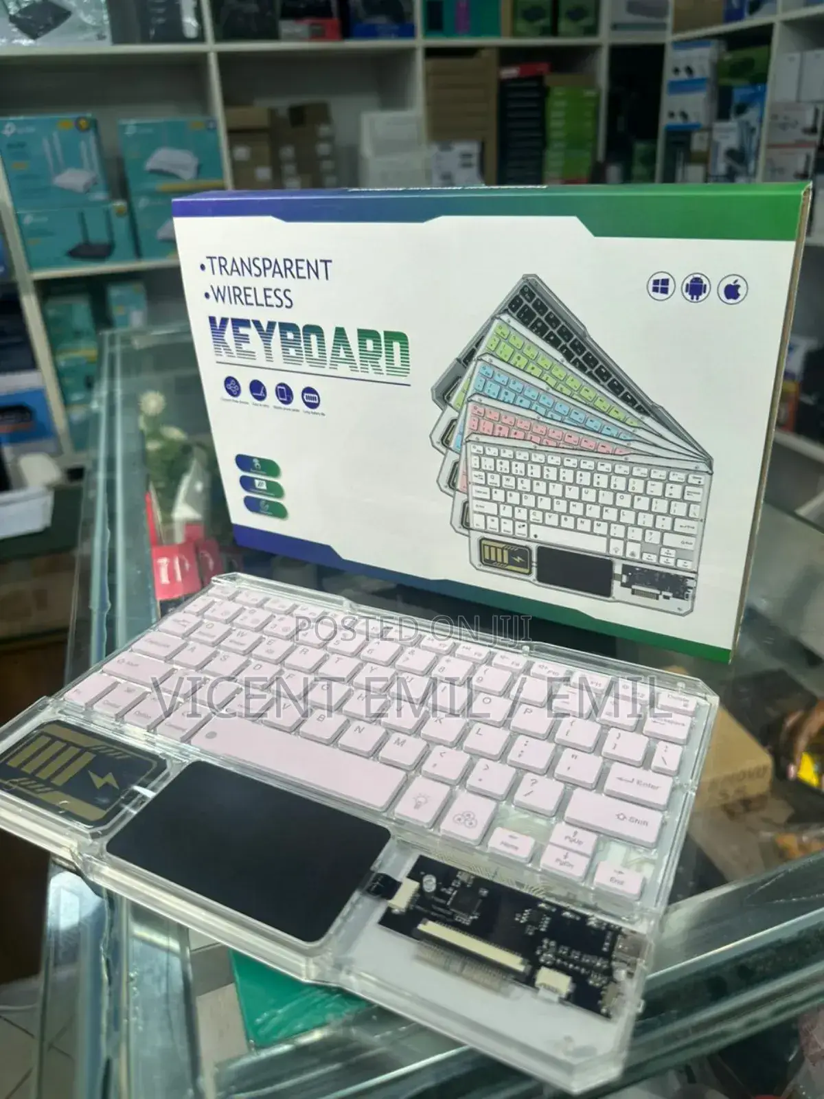 Transparent Wireless Keyboard