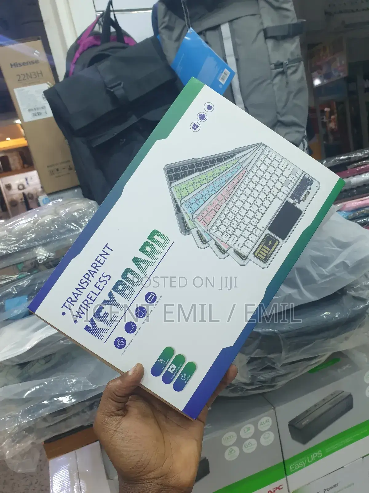 Transparent Wireless Keyboard
