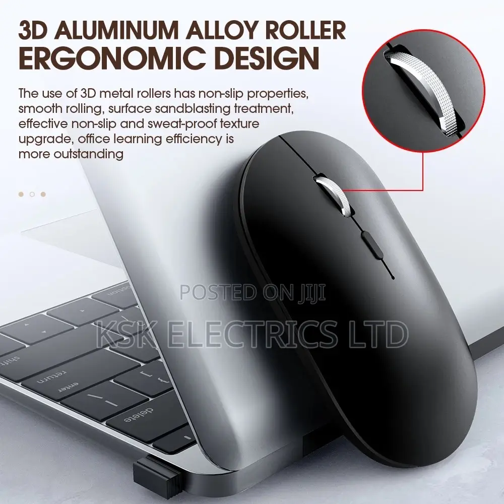 Rechargeable Silent Laptop Tablets Wireless Bluetooth Mouse