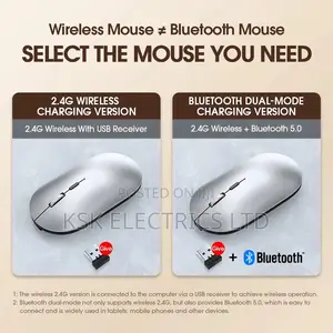 Rechargeable Silent Laptop Tablets Wireless Bluetooth Mouse
