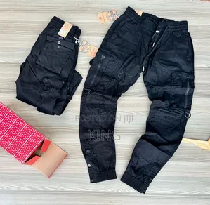 Top Boss Cargo Pants. Black