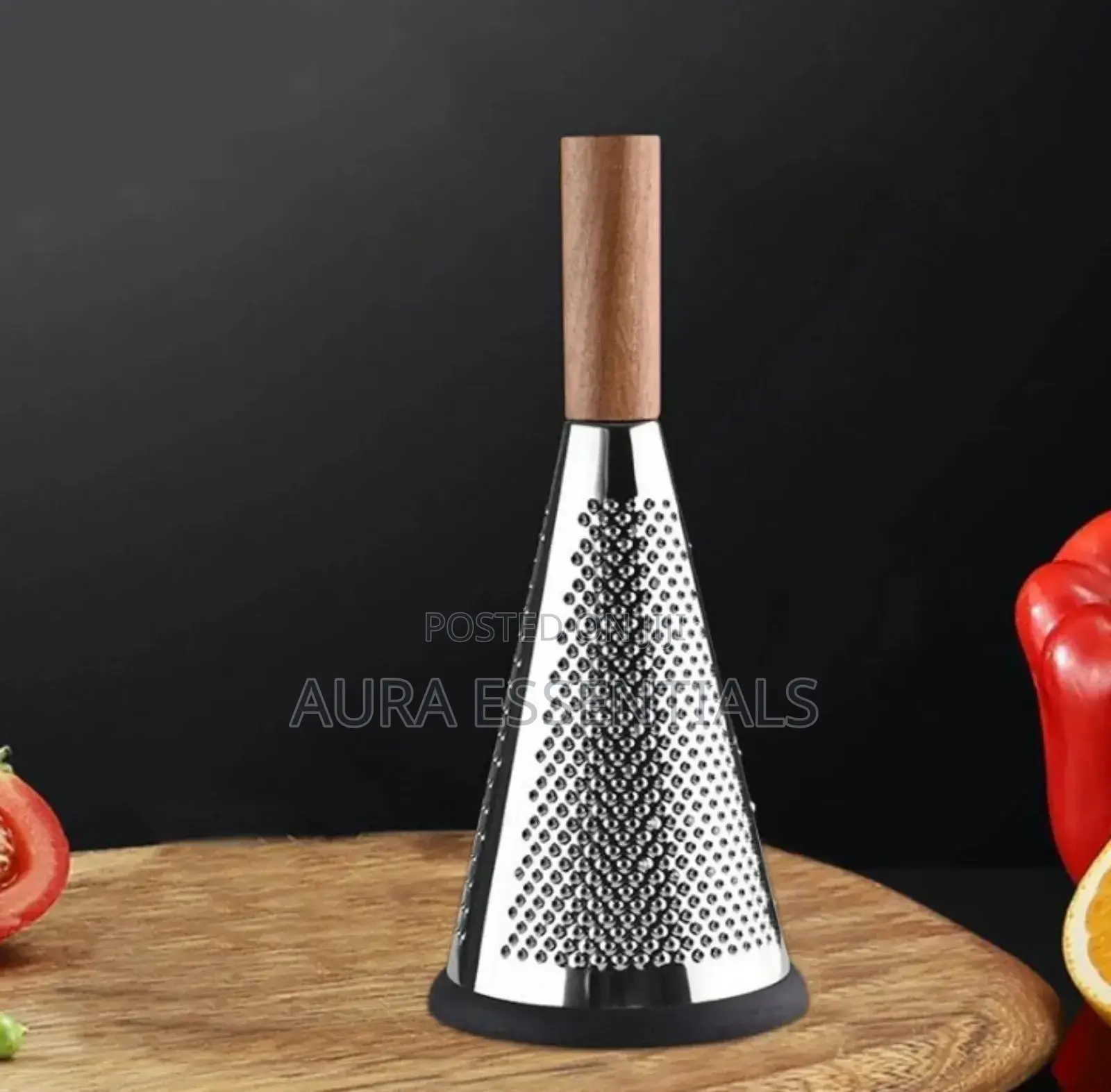 Conical Grater With Wooden Handle
