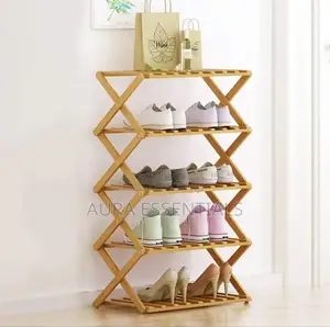Eco-Friendly Bamboo Shoe Rack