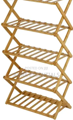 Foldable Bamboo or Wooden Shoe Rack