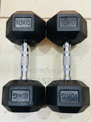 Original 10kg Hexagon Dumbells Pair