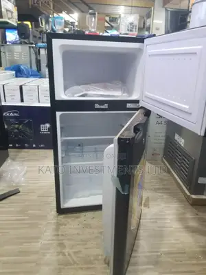 Adh 138ltrs Double Door Fridge Black
