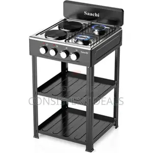 Saachi 2 Gas and 2 Hot Plate Shelves Gas Stove
