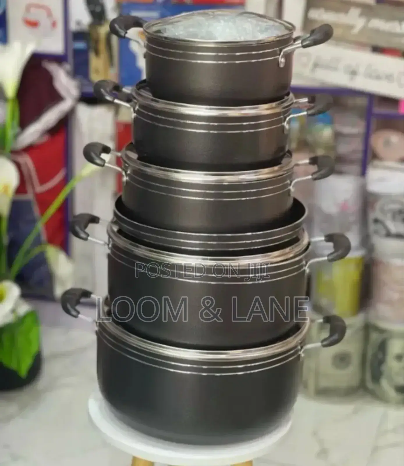 Non-Stick Cooking Dishes(5pcs) With Two Cooking Spoons