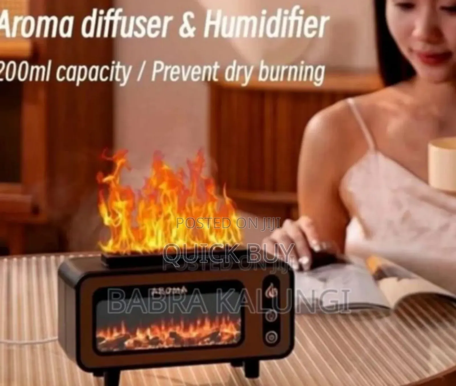 Glamorous Vintage Fire Place Aroma Essential Oils Diffuser
