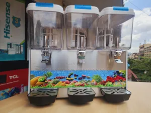 Pixels Tripple Juice Dispenser With a Refrigerator