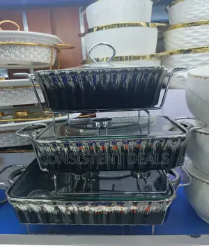 3pcs Classic Casserole Set With Handle Racks