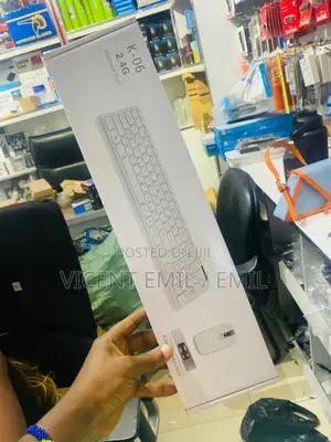Wireless Keyboard and Mouse Ultra-Thin Fashion K-06