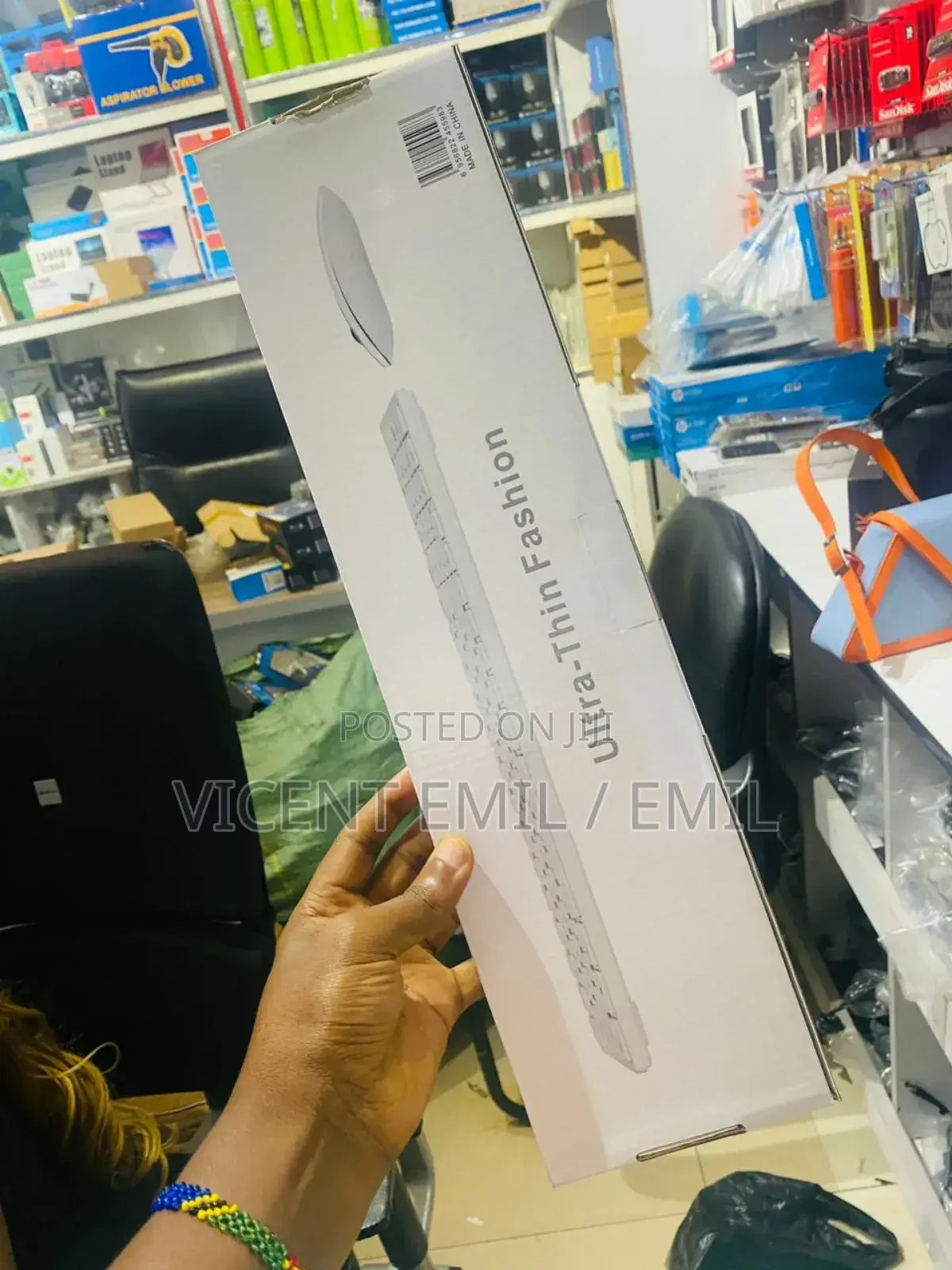 Wireless Keyboard and Mouse Ultra-Thin Fashion K-06
