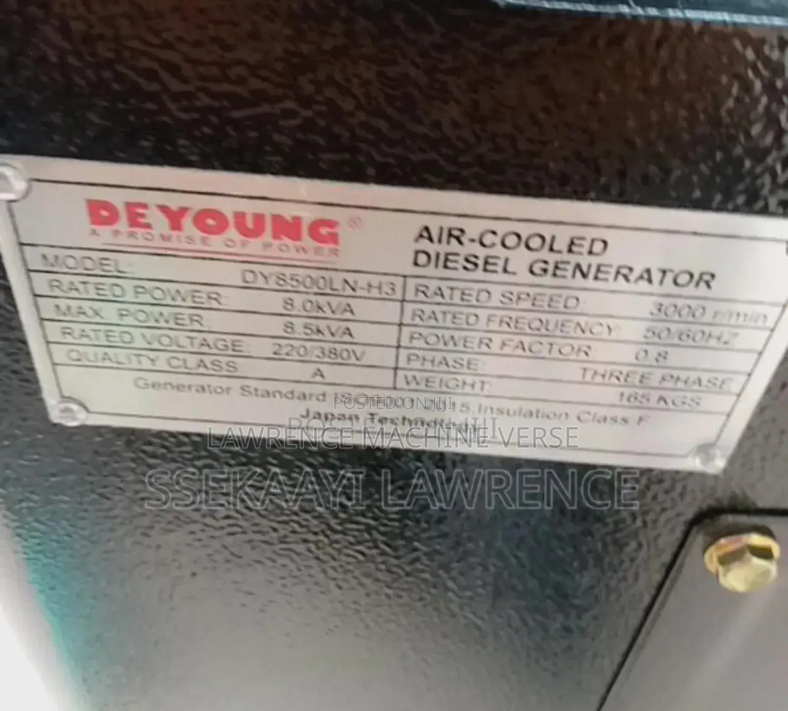 Diesel Generator Both Single and Three Phase