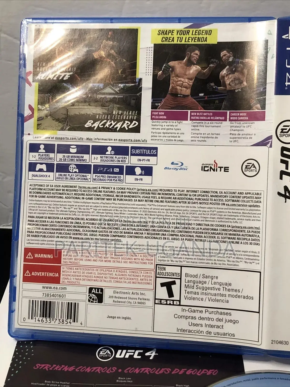 Ufc 4 Playstation 4 Ps4 Complete Tested