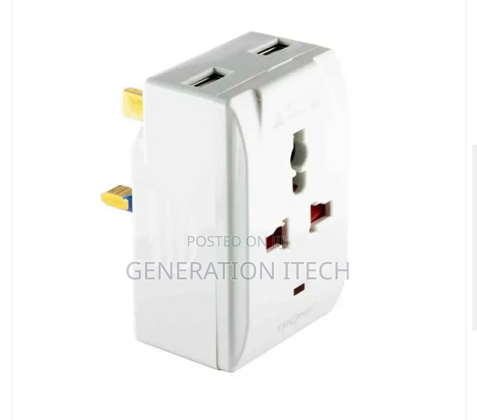 Multiplug With 2 X USB 13 Amps - 3 Pin